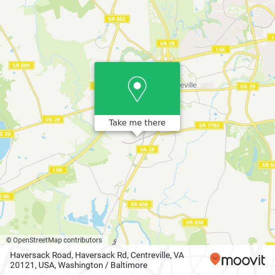 Haversack Road, Haversack Rd, Centreville, VA 20121, USA map