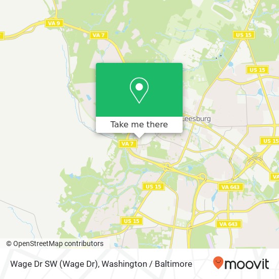 Wage Dr SW (Wage Dr), Leesburg, VA 20175 map