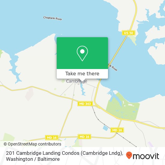 201 Cambridge Landing Condos (Cambridge Lndg), Cambridge, MD 21613 map