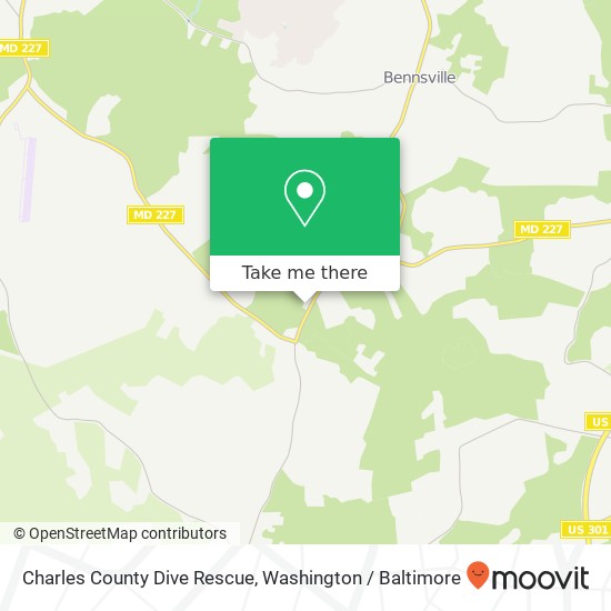 Mapa de Charles County Dive Rescue