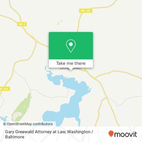 Mapa de Gary Greewald Attorney at Law, 41650 Courthouse Dr