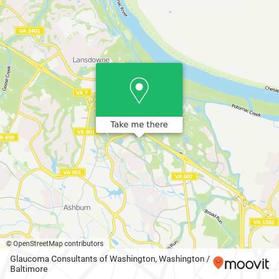 Mapa de Glaucoma Consultants of Washington, 44345 Premier Plz