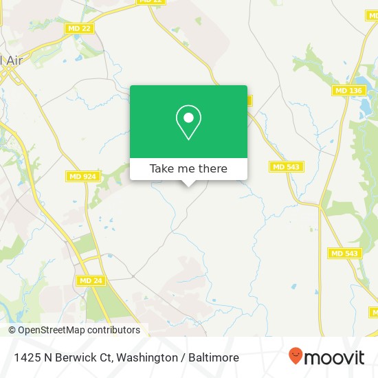 1425 N Berwick Ct, Bel Air, MD 21015 map