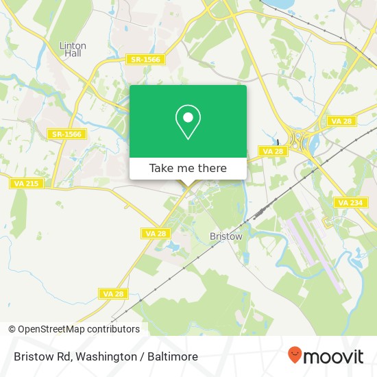 Mapa de Bristow Rd, Bristow, VA 20136
