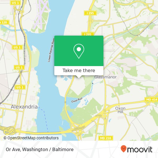 Or Ave, Washington (DC), DC 20032 map