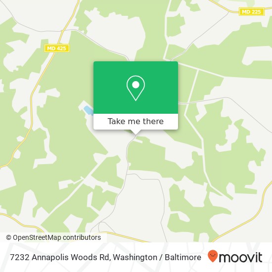 Mapa de 7232 Annapolis Woods Rd, La Plata, MD 20646