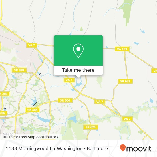 1133 Morningwood Ln, Great Falls, VA 22066 map