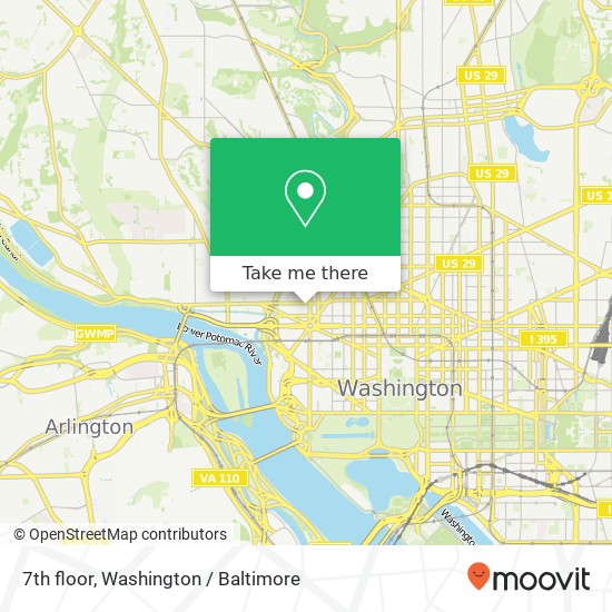 Mapa de 7th floor, 2300 M St NW 7th floor, Washington, DC 20037, USA