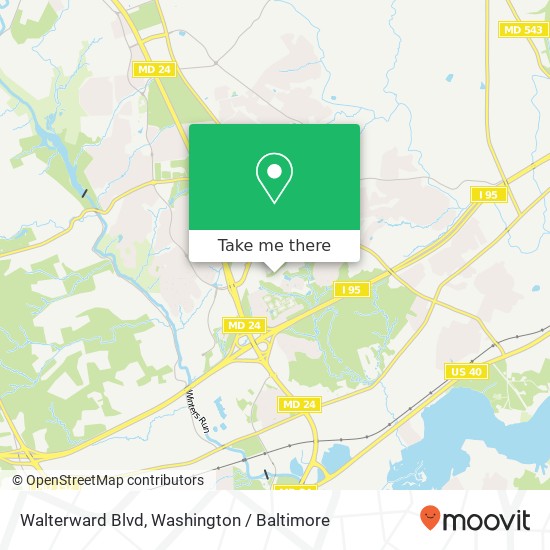 Walterward Blvd, Abingdon, MD 21009 map