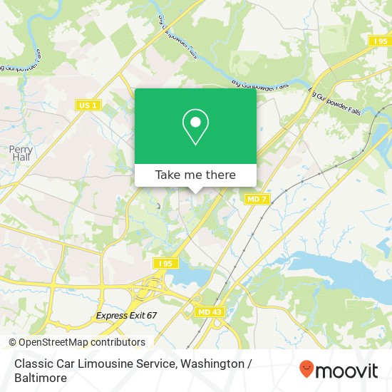 Mapa de Classic Car Limousine Service