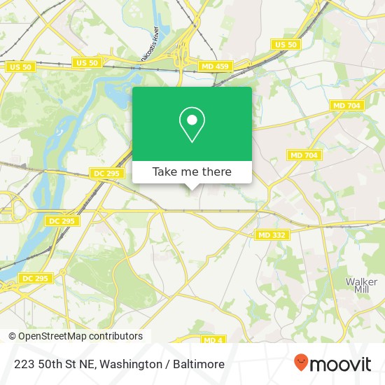 223 50th St NE, Washington, DC 20019 map