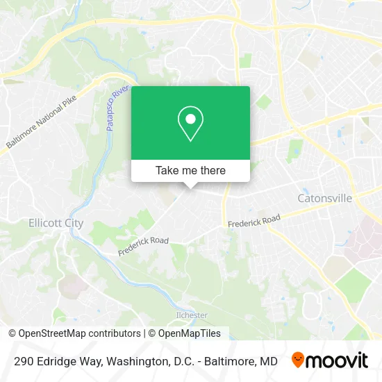 Mapa de 290 Edridge Way