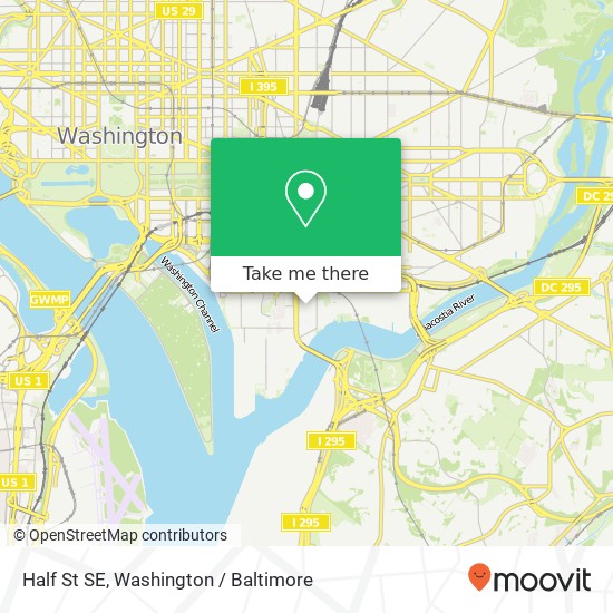 Mapa de Half St SE, Washington, DC 20003