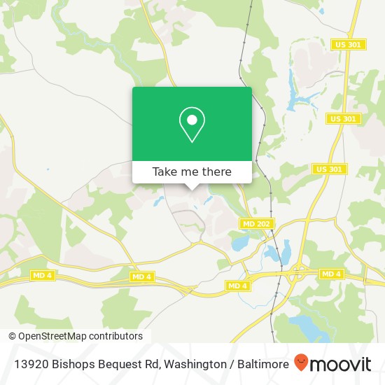 13920 Bishops Bequest Rd, Upper Marlboro, MD 20772 map