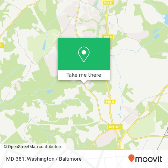 Mapa de MD-381, Brandywine, MD 20613