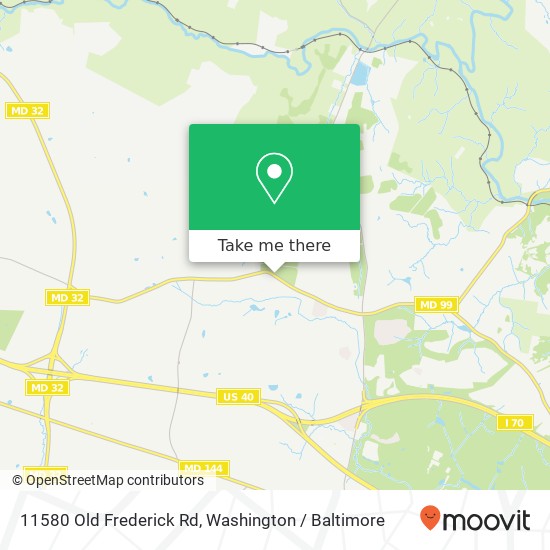 11580 Old Frederick Rd, Marriottsville, MD 21104 map