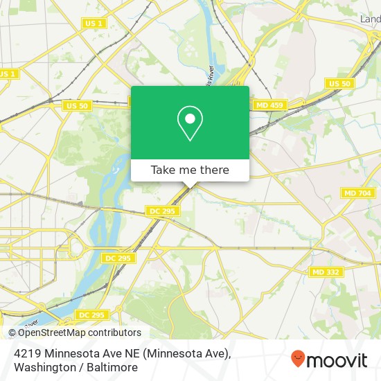 4219 Minnesota Ave NE (Minnesota Ave), Washington, DC 20019 map