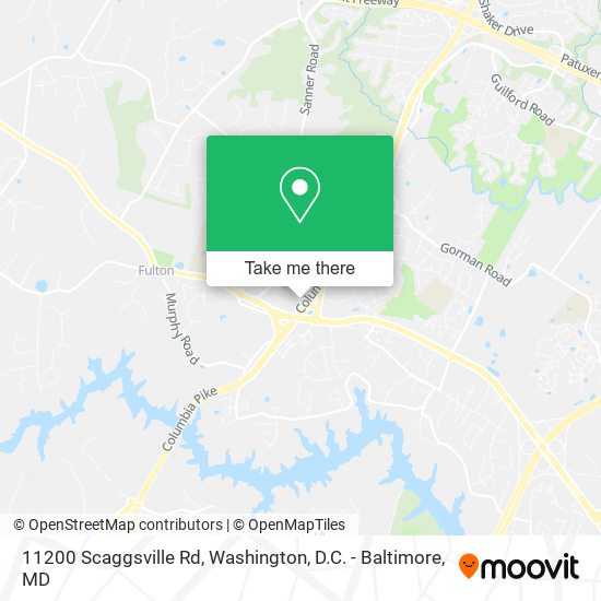 Mapa de 11200 Scaggsville Rd