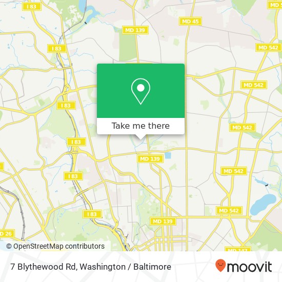 7 Blythewood Rd, Baltimore, MD 21210 map