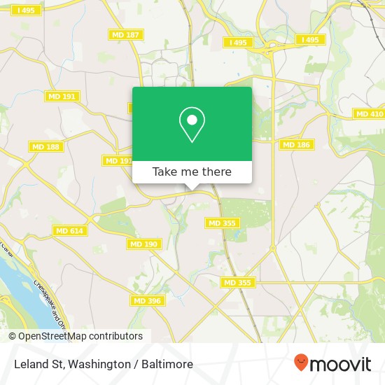 Mapa de Leland St, Chevy Chase, MD 20815