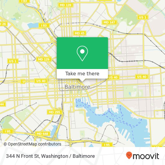 344 N Front St, Baltimore, MD 21202 map