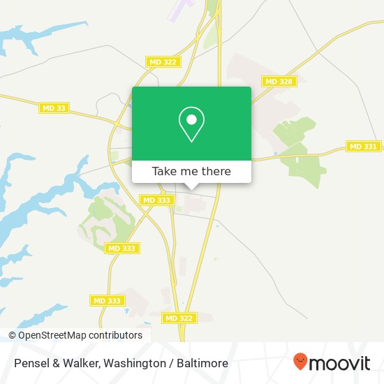 Mapa de Pensel & Walker, 1 Martin Ct