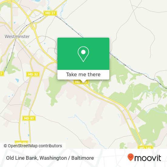 Mapa de Old Line Bank, 1046 Baltimore Blvd