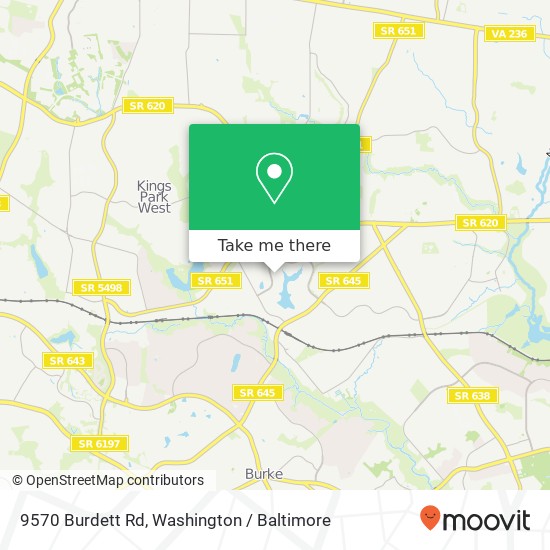 9570 Burdett Rd, Burke, VA 22015 map