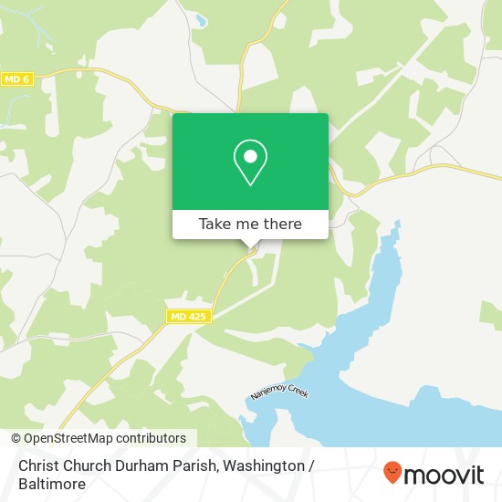 Mapa de Christ Church Durham Parish, 8685 Ironsides Rd