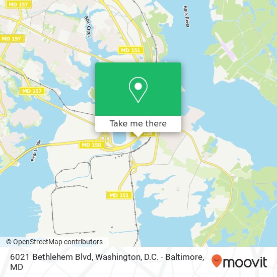 Sparrows Point Md Map How To Get To 6021 Bethlehem Blvd, Sparrows Point, Md 21219 In Edgemere By  Bus?