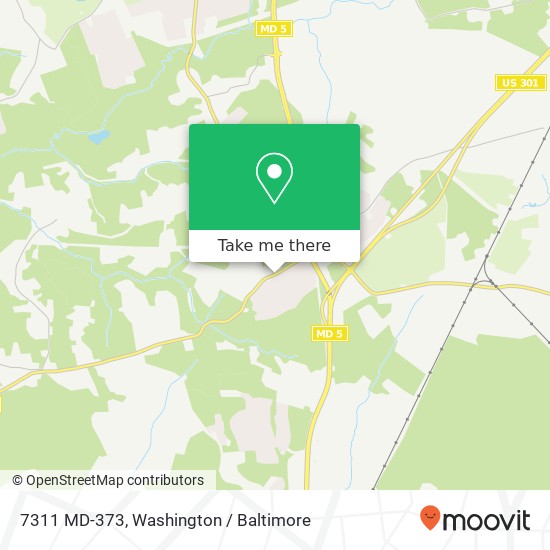 Mapa de 7311 MD-373, Brandywine, MD 20613