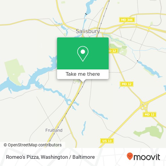 Romeo's Pizza, 1307 S Salisbury Blvd map