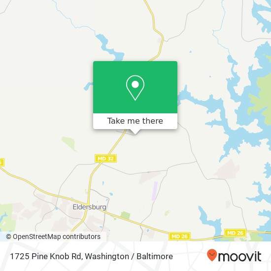 Mapa de 1725 Pine Knob Rd, Sykesville, MD 21784