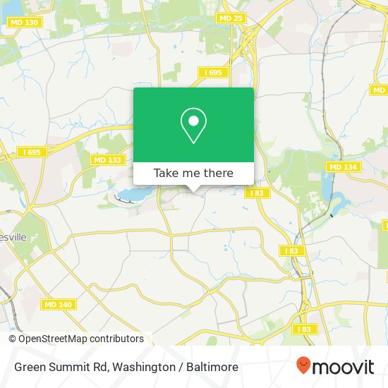 Mapa de Green Summit Rd, Baltimore, MD 21209