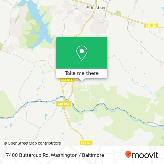 Mapa de 7400 Buttercup Rd, Sykesville, MD 21784