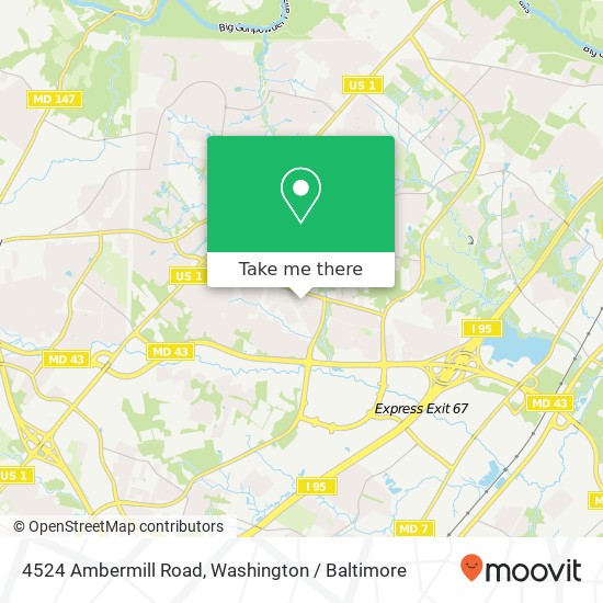 4524 Ambermill Road, 4524 Ambermill Rd, Nottingham, MD 21236, USA map