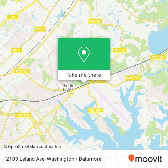 2103 Leland Ave, Middle River, MD 21220 map