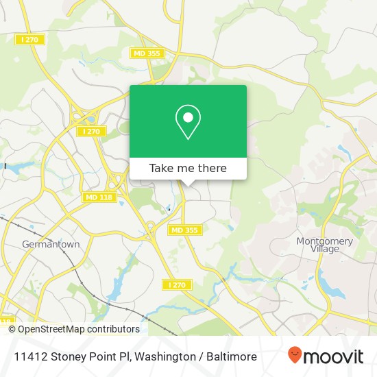 11412 Stoney Point Pl, Germantown, MD 20876 map