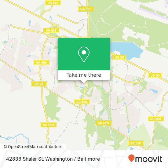 Mapa de 42838 Shaler St, Chantilly, VA 20152