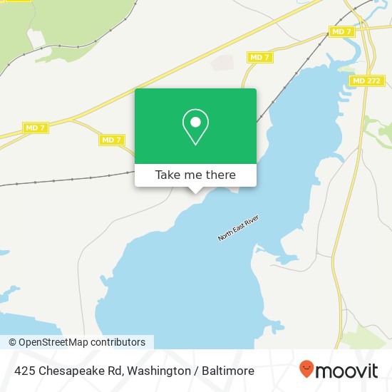 Mapa de 425 Chesapeake Rd, Charlestown, MD 21914