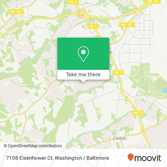 Mapa de 7108 Eisenhower Ct, Temple Hills, MD 20748