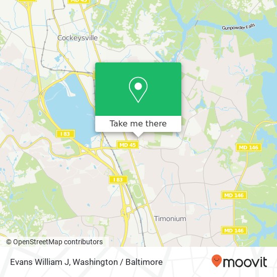Mapa de Evans William J, 9727 Greenside Dr