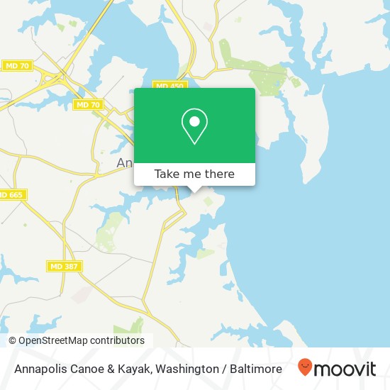 Mapa de Annapolis Canoe & Kayak, 222 Severn Ave