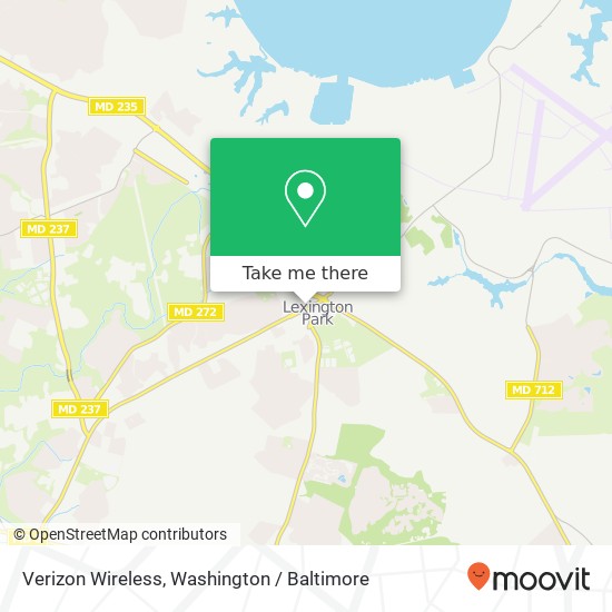 Mapa de Verizon Wireless, 21743 Great Mills Rd
