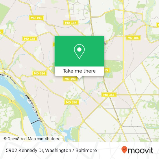 5902 Kennedy Dr, Chevy Chase, MD 20815 map