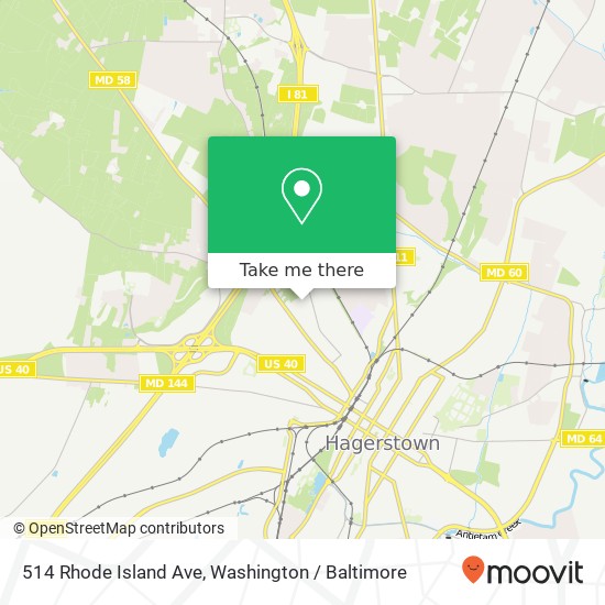 514 Rhode Island Ave, Hagerstown, MD 21740 map