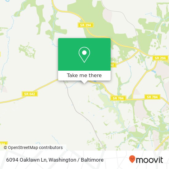 Mapa de 6094 Oaklawn Ln, Woodbridge, VA 22193