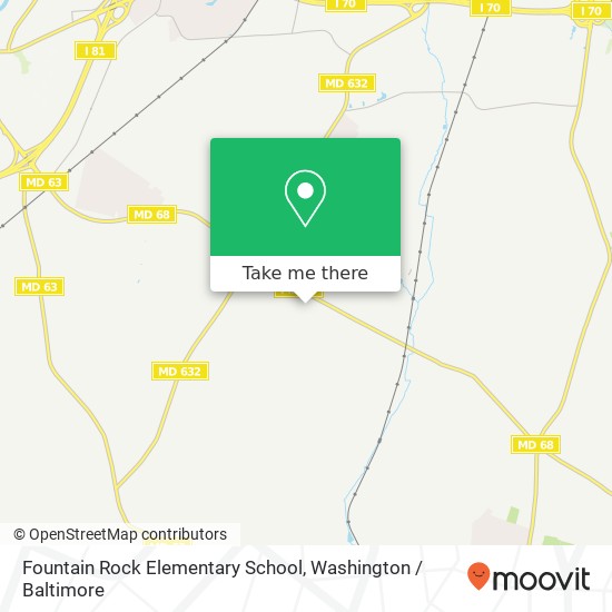 Mapa de Fountain Rock Elementary School, 17145 Lappans Rd