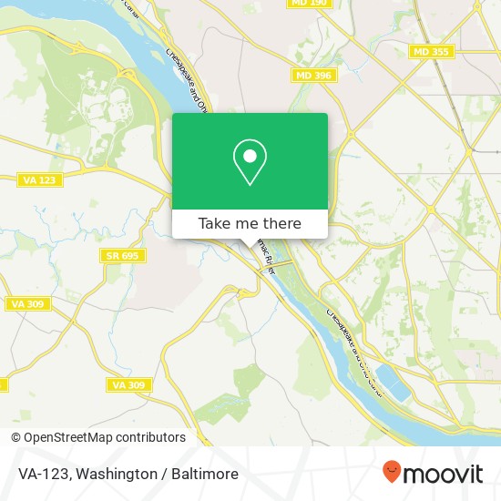 VA-123, McLean, VA 22101 map