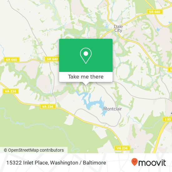 15322 Inlet Place, 15322 Inlet Pl, Montclair, VA 22025, USA map